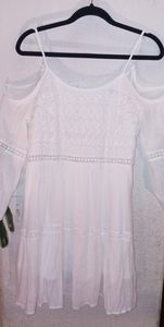 White strappy summer dress